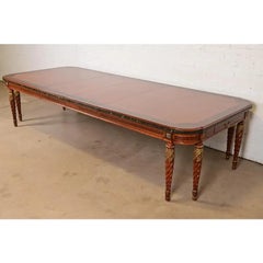 Henredon Grand Provenance Italian Neoclassical Cherry Extension Dining Table