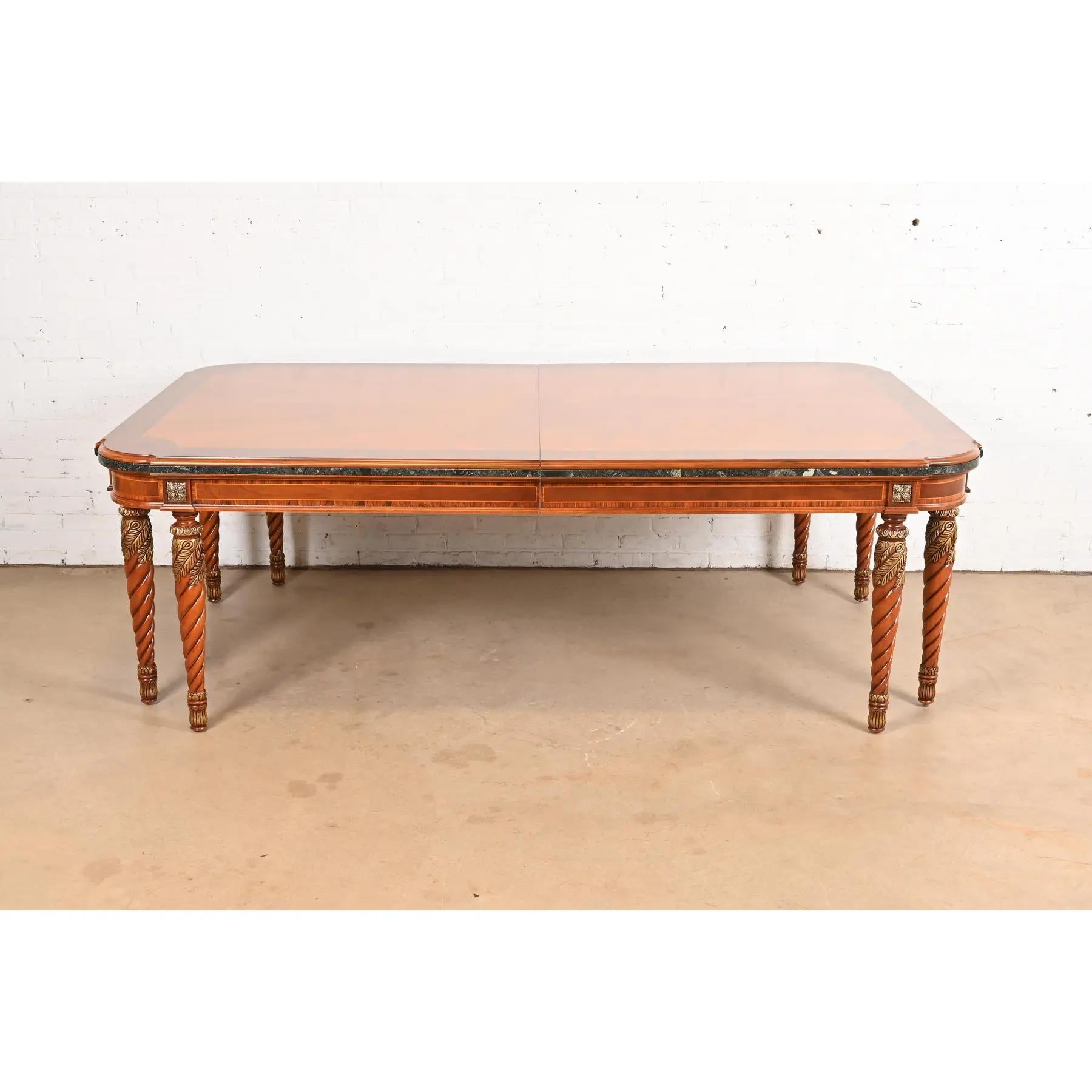 Louis XVI Henredon Grand Provenance Italian Neoclassical Extension Dining Table en vente