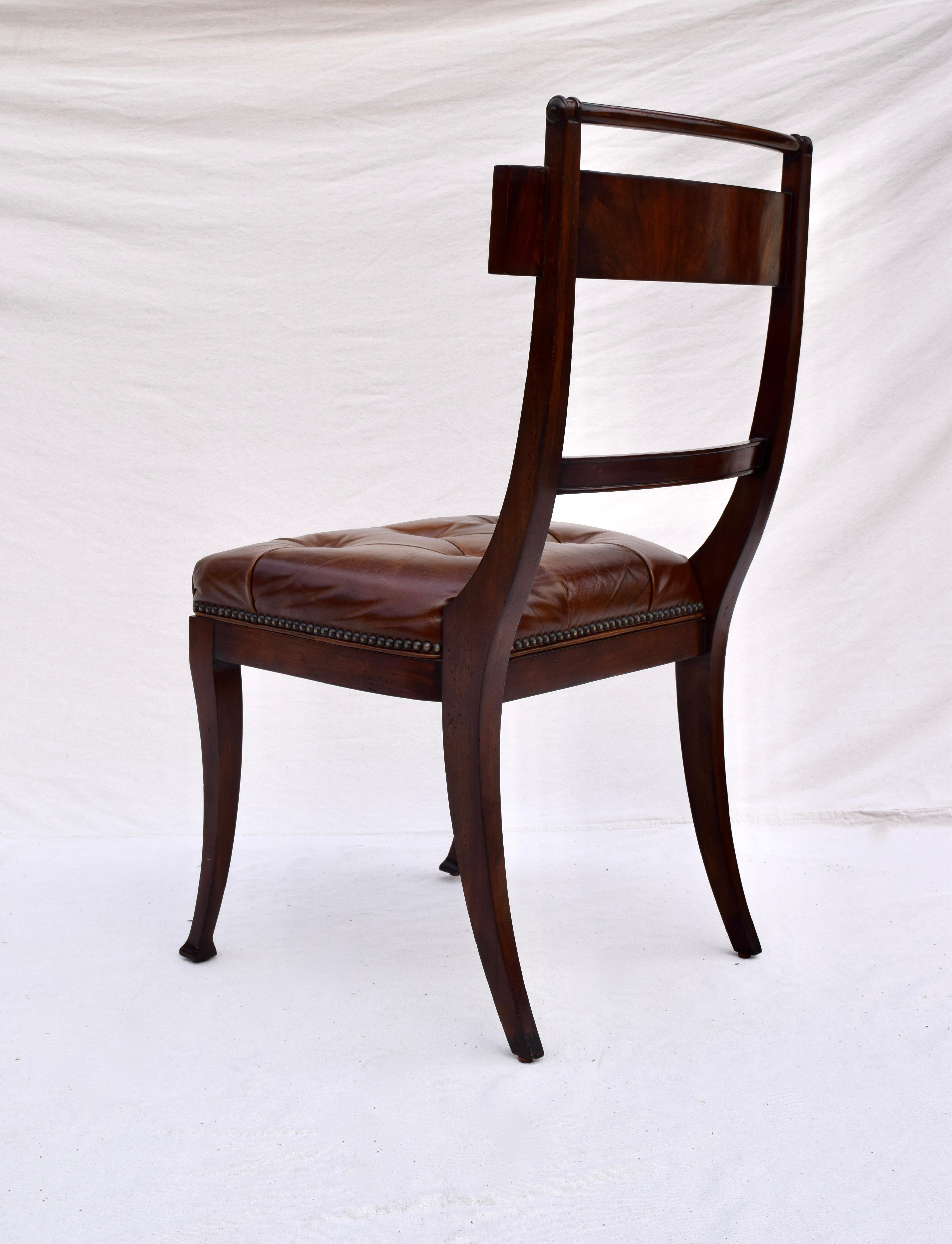 Brass Henredon Hanover Dining Chairs, Acquisitions Line