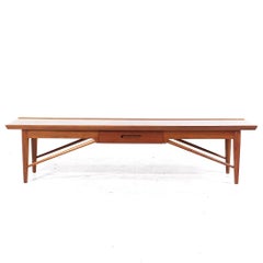 Henredon Heritage Mid Century Walnut Coffee Table