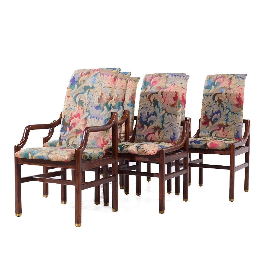 Mid-Century moderno Sedie da pranzo Heritage-Henredon in noce - Set di 6 in vendita