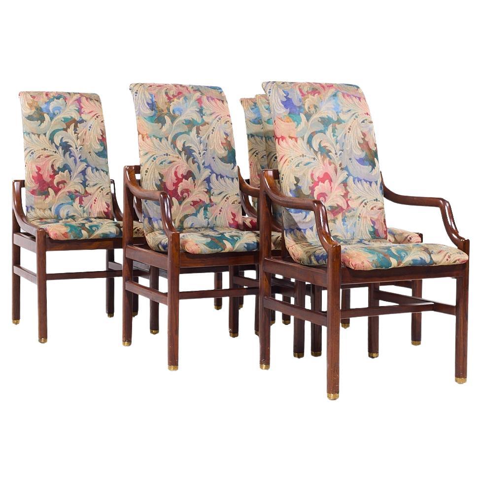 Henredon Heritage Walnut Dining Chairs - Set of 6