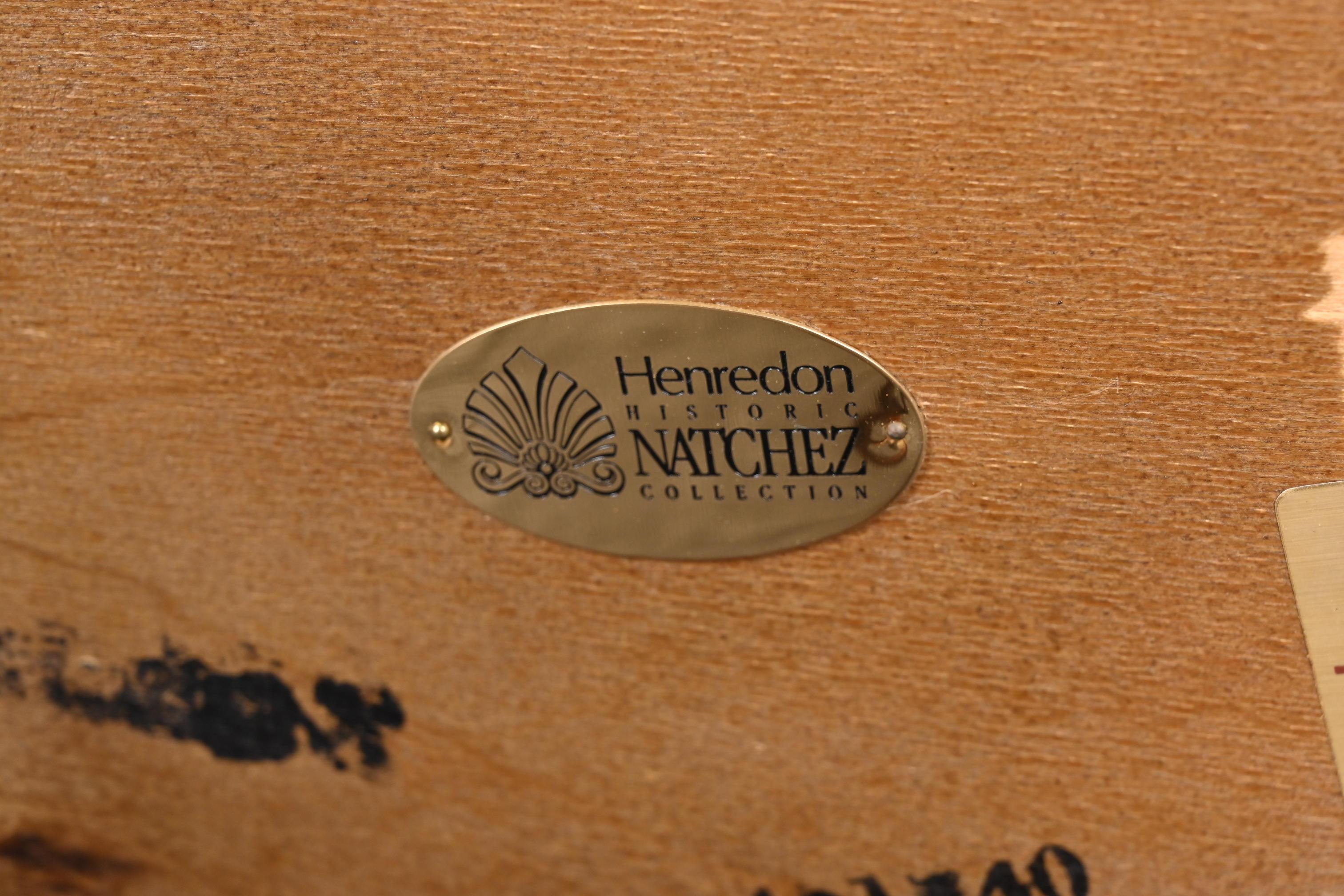 Henredon Historic Natchez Federal Mahogany and Inlaid Satinwood Coffee Table 4