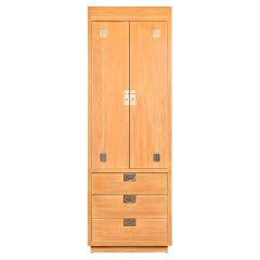 Henredon Hollywood Regency Campaign Armoire Dresser or Gentleman's Chest