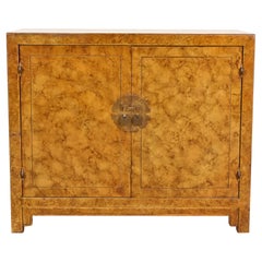 Henredon Hollywood Regency Chinoiserie-Barschrank mit Schildpatt-Kunstlederimitat, 1970er Jahre