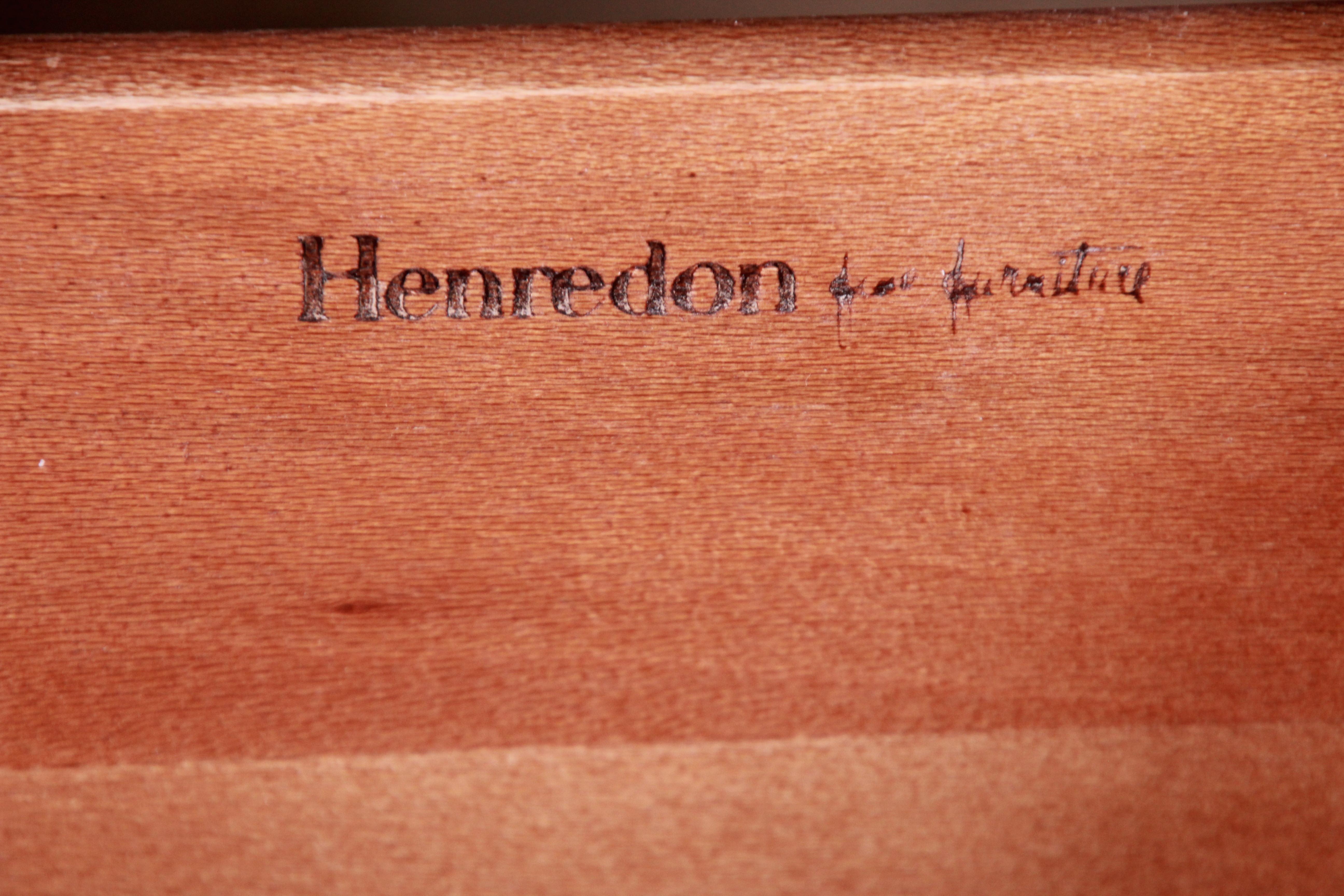 Henredon Hollywood Regency Chinoiserie Mahogany and Brass Armoire Dresser 9