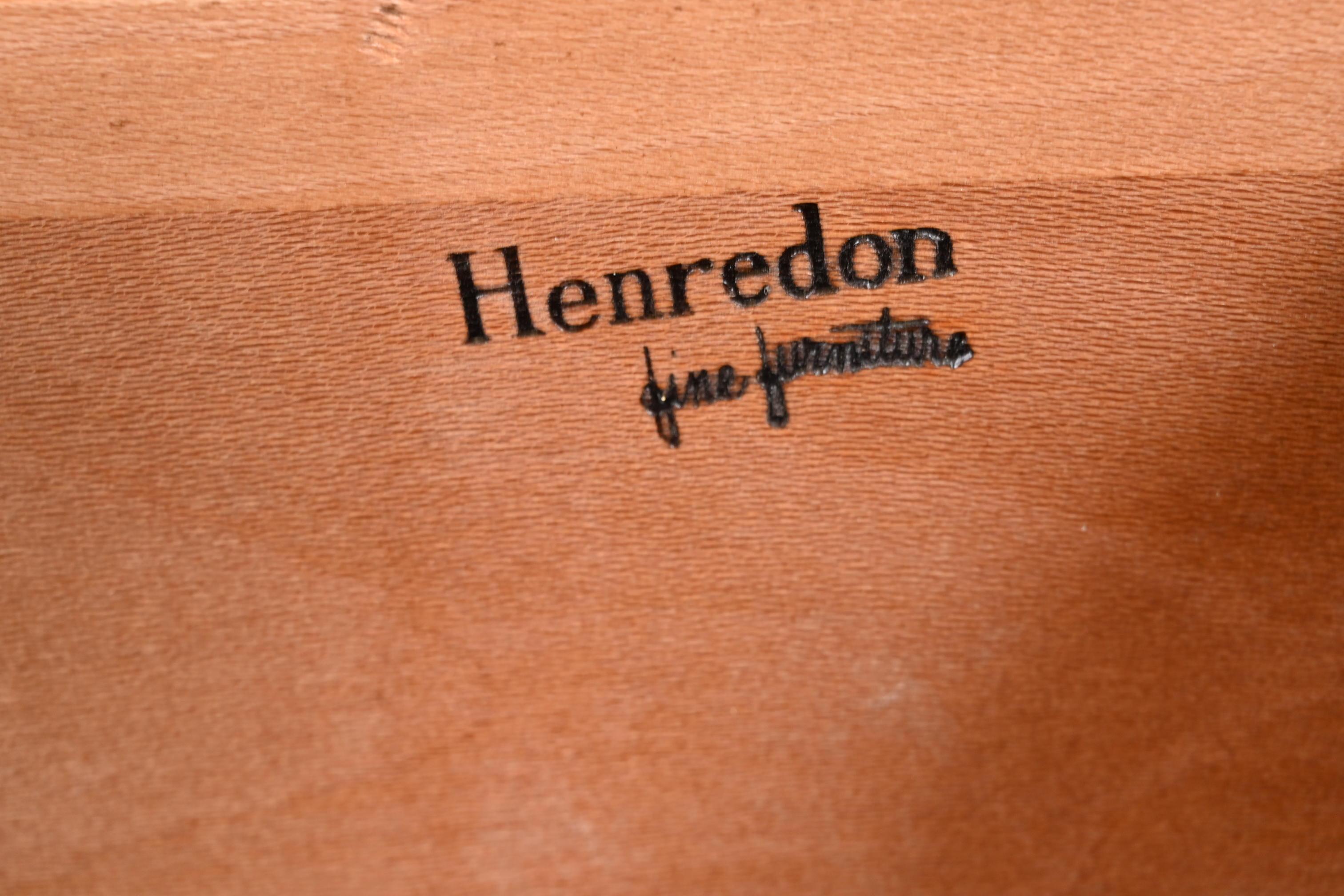 Henredon Hollywood Regency Chinoiserie Mahogany and Brass Sideboard Credenza 2