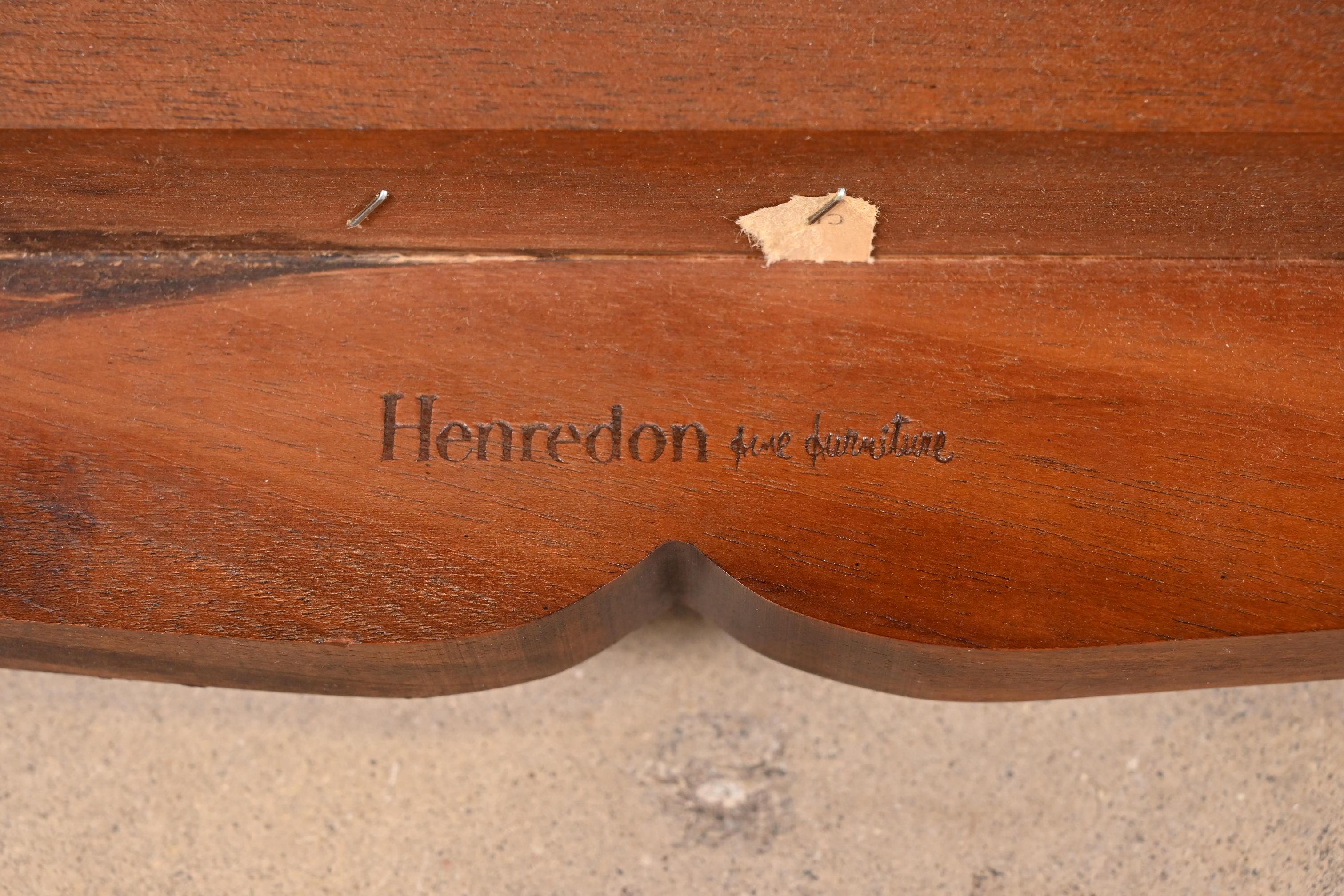 Chaises de salle à manger Henredon Hollywood Regency Chinoiserie sculptées en acajou, lot de 6 en vente 12