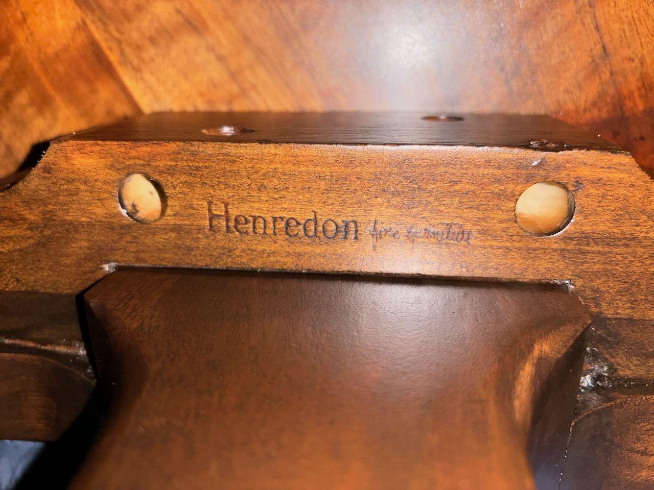 Henredon Hollywood Regency Chinoiserie Walnut Extension Dining Table, Refinished 7