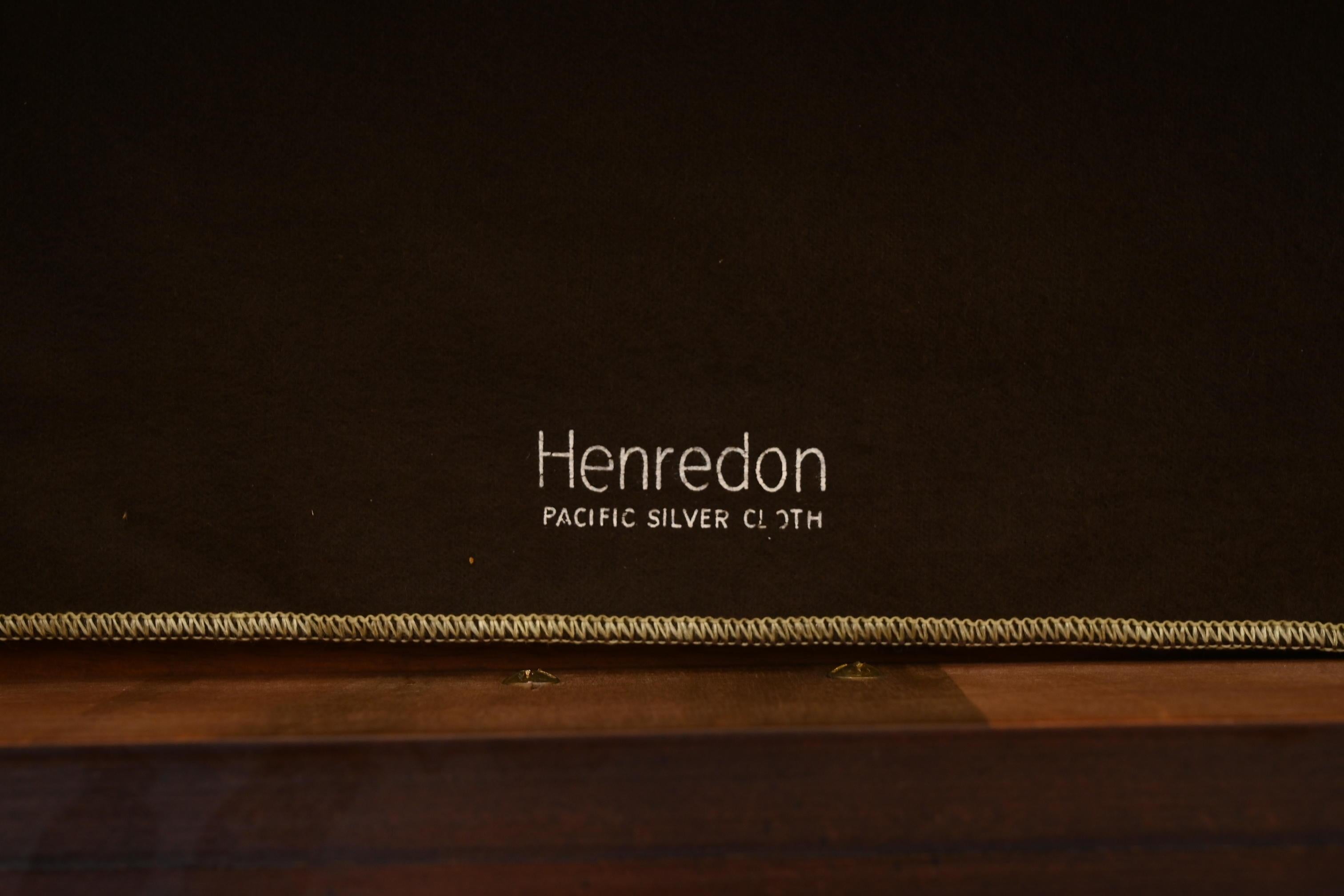 Henredon Hollywood Regency Chinoiserie Walnut Sideboard Credenza, Circa 1970s For Sale 2