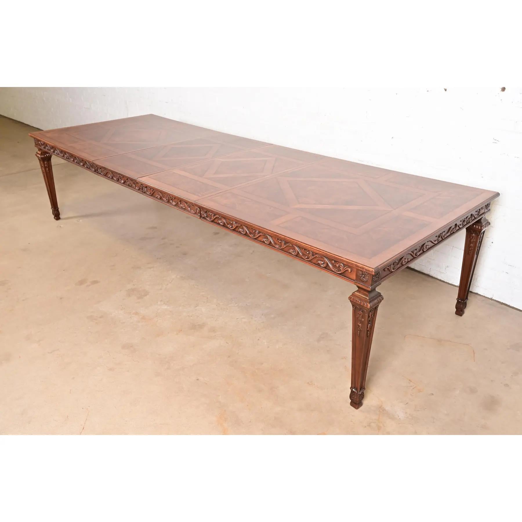 An exceptional Italian Louis XVI style extension dining table

By Henredon, 