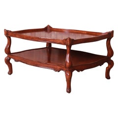 Henredon Italian Provincial Castellina Collection Burled Walnut Cocktail Table