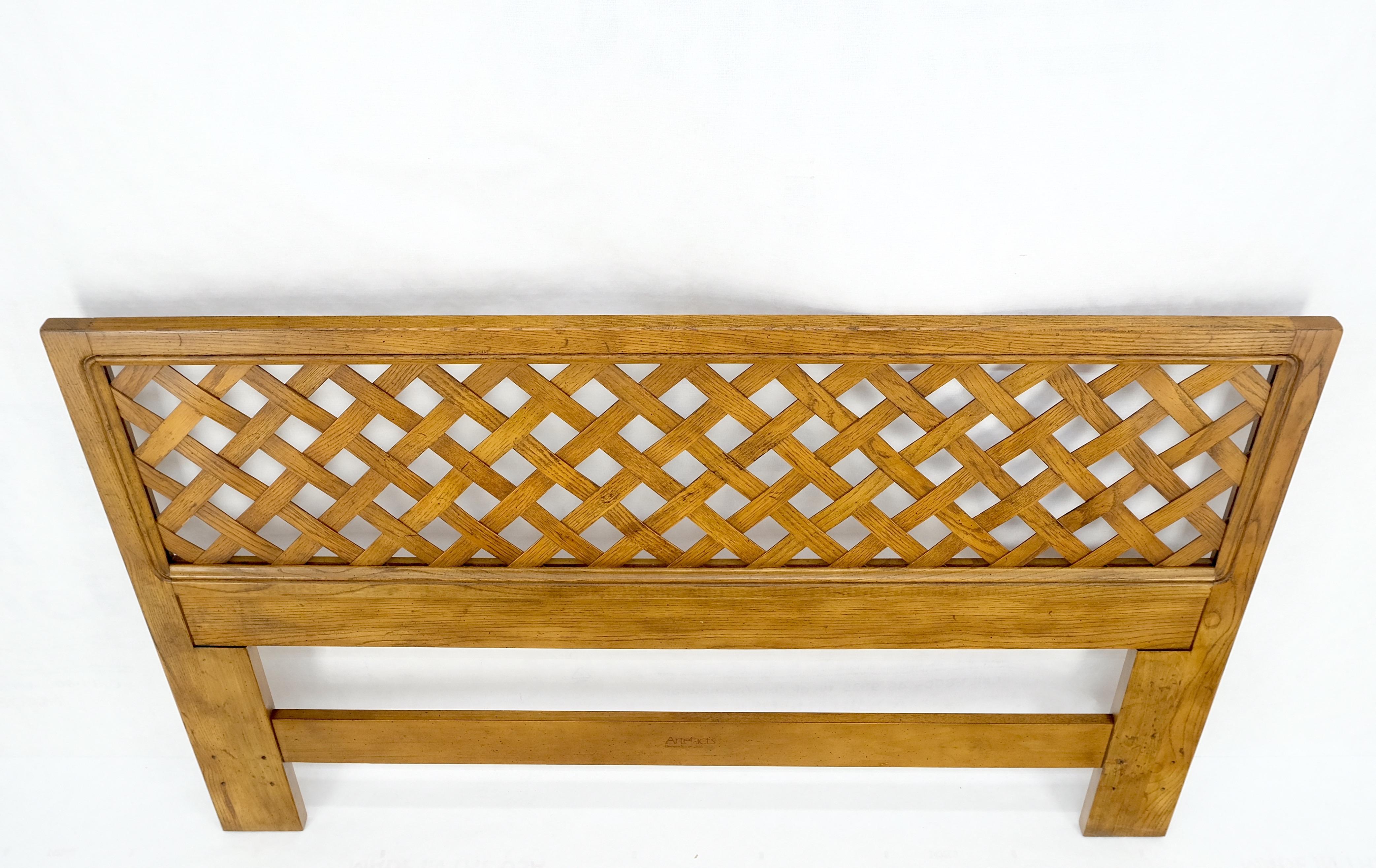 Lacquered Henredon Lattice Queen or Full Size Headboard Bed Mint! For Sale