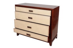 Henredon Leather Wrapped Chest of Drawers