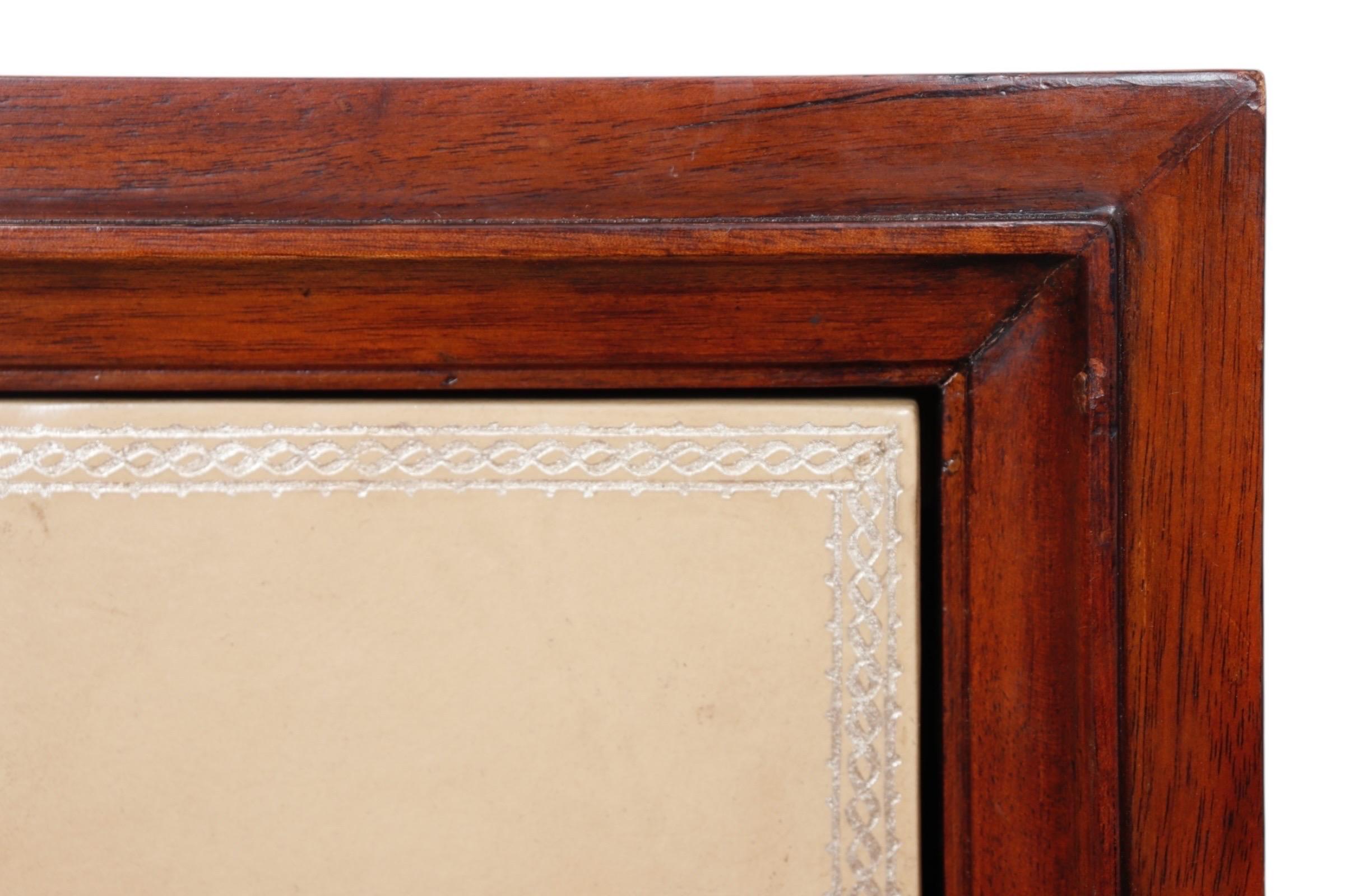 Henredon Leather Wrapped Chest of Drawers In Good Condition For Sale In Bradenton, FL