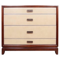 Henredon Leather Wrapped Chest of Drawers