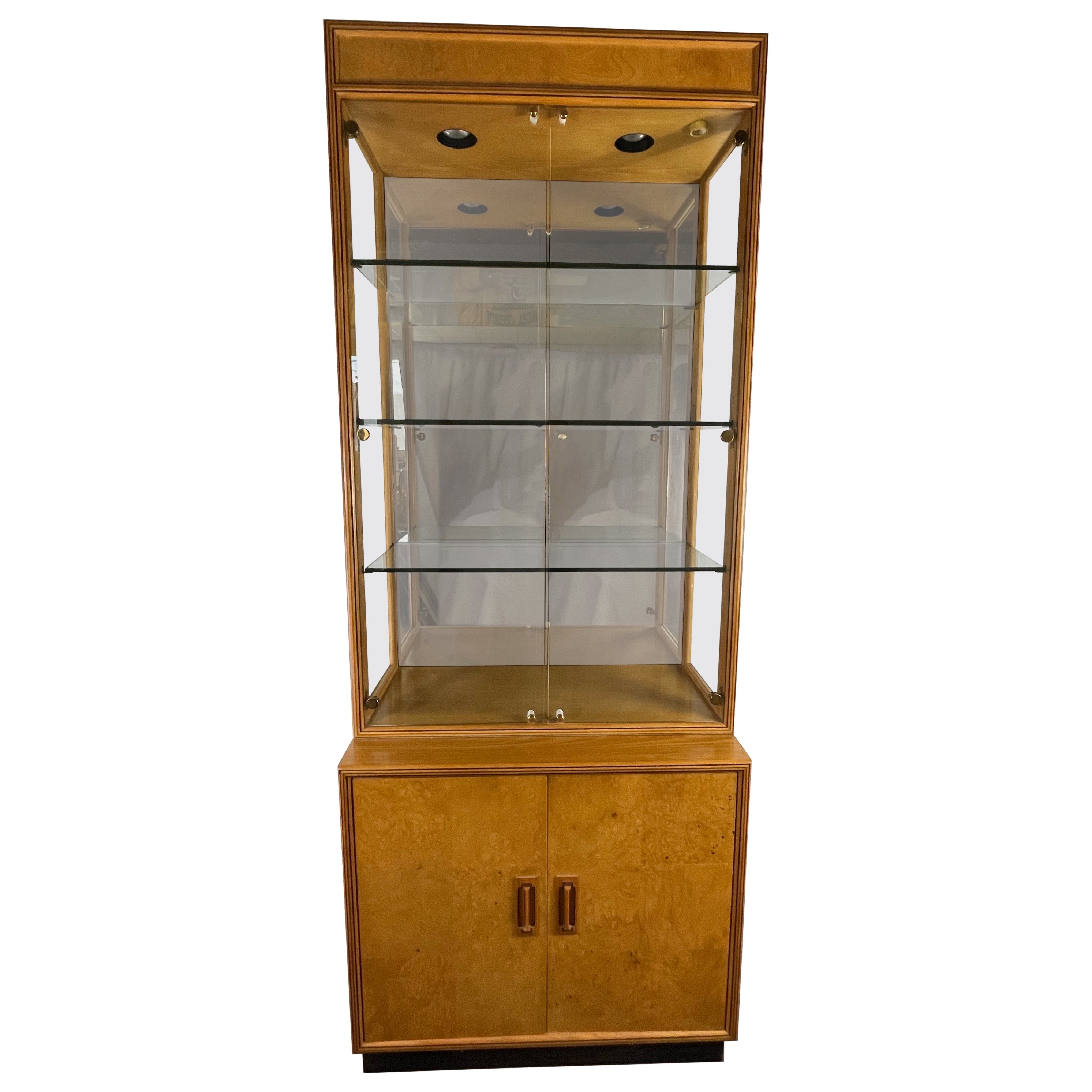 Armoire à vaisselle Henredon Light Burlwood