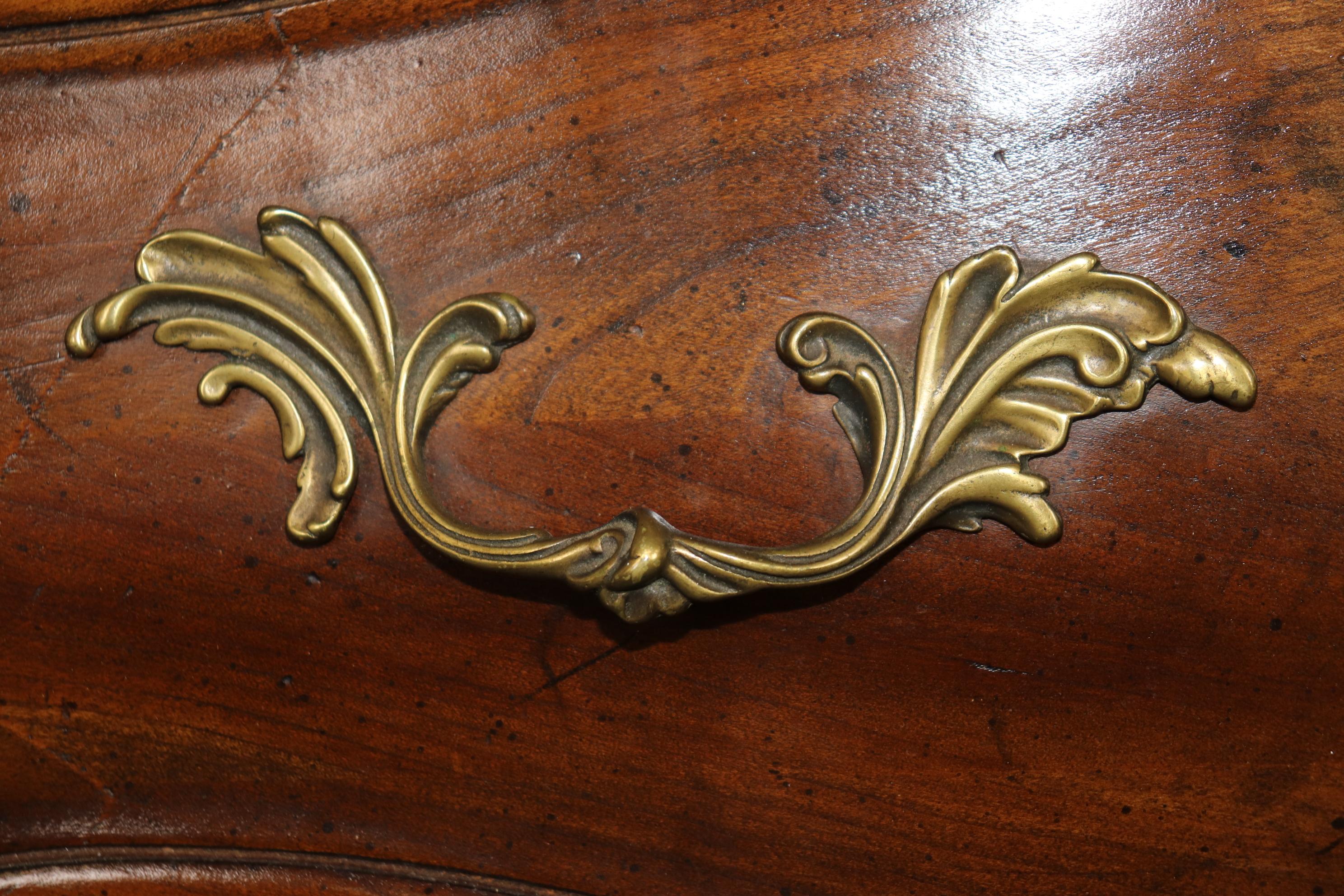 Henredon Louis XV Style 2 Drawer Walnut Commode or Chest of Drawers 3