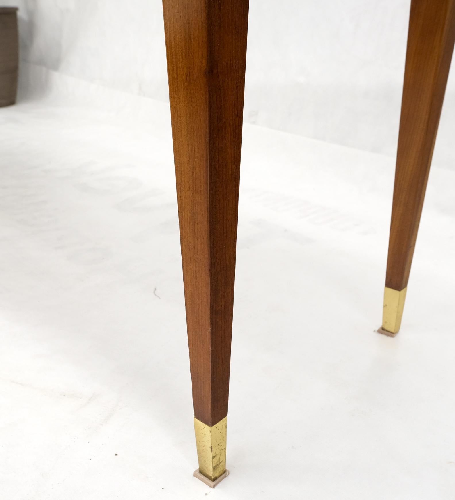 Henredon Low Profile Three Drawers Inlaid Top Tapered Legs  Console Table 5