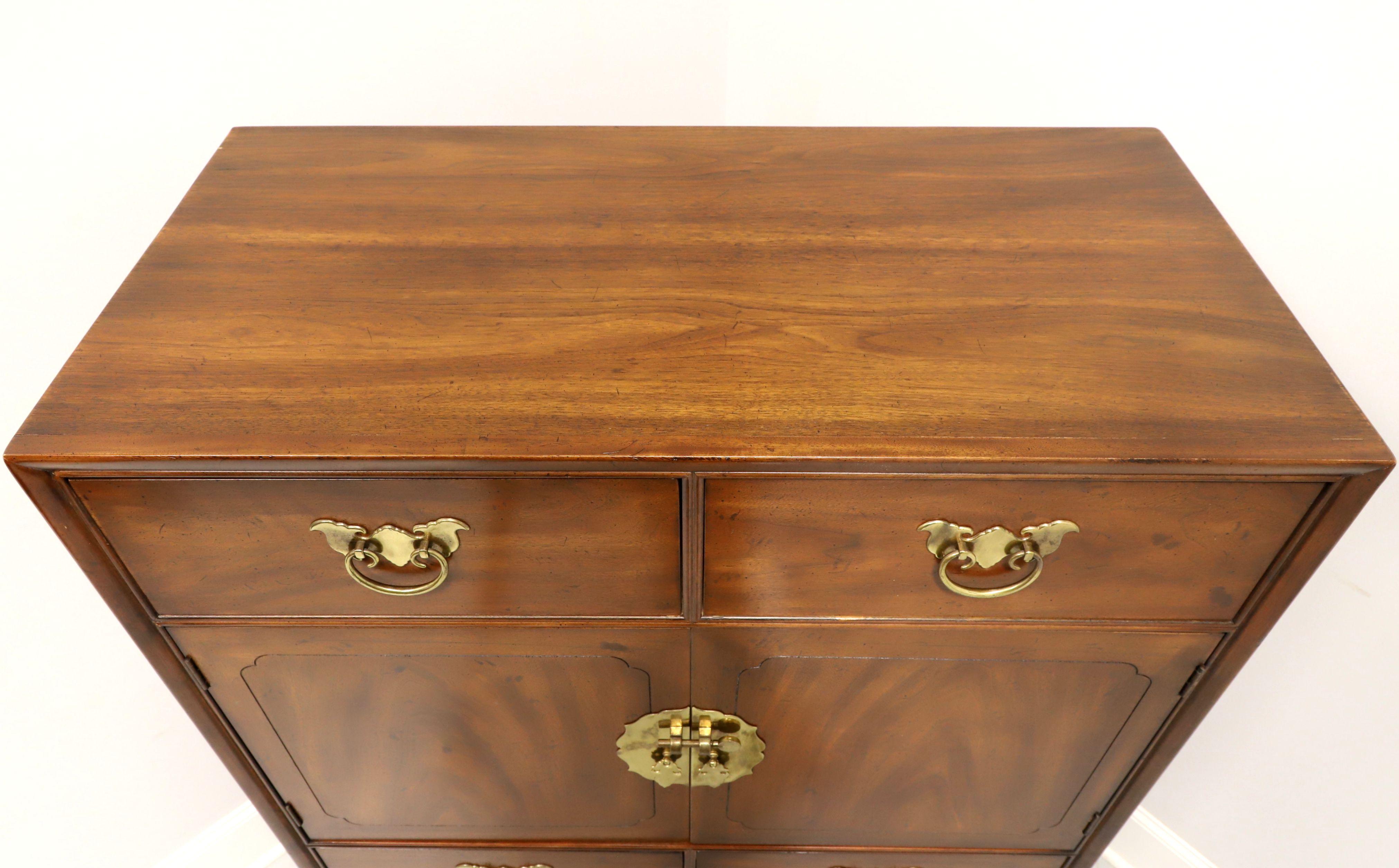 20th Century HENREDON Mahogany Asian chinoiserie Style Gentleman's Chest