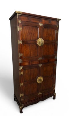 Henredon Mahogany Campaign Tansu Gentleman’s Chest
