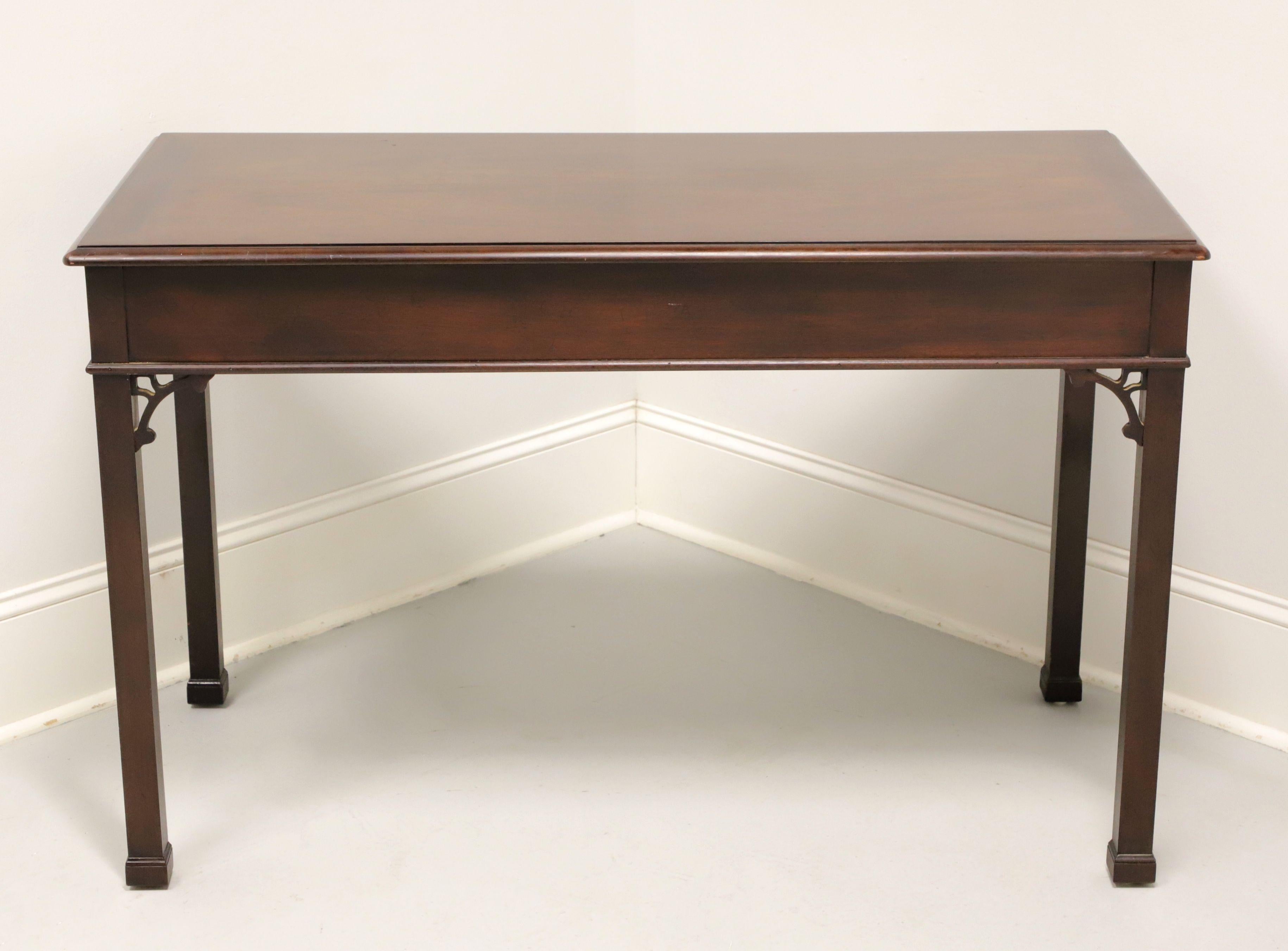 HENREDON Mahogany Chippendale Writing Desk In Good Condition In Charlotte, NC