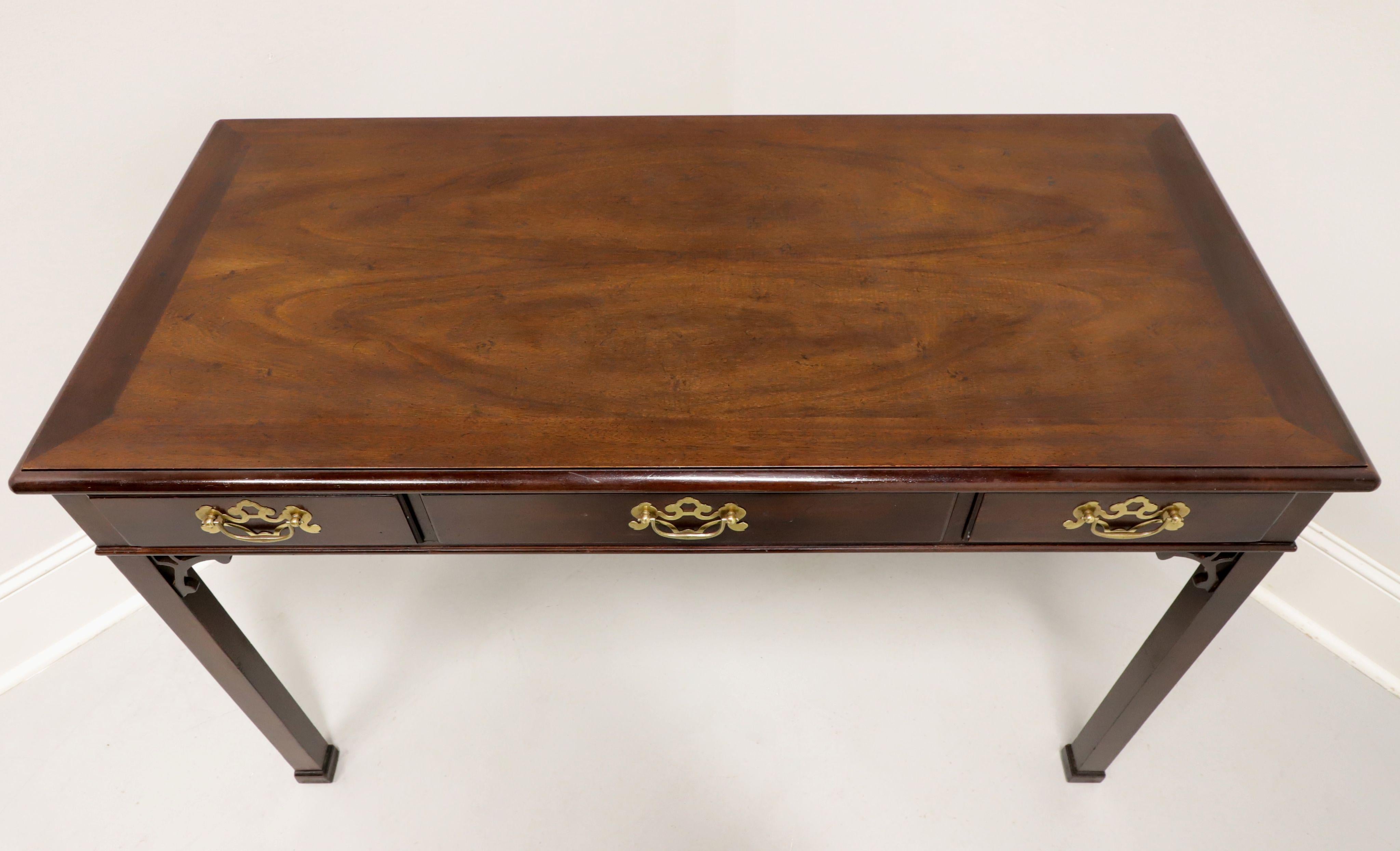 Brass HENREDON Mahogany Chippendale Writing Desk