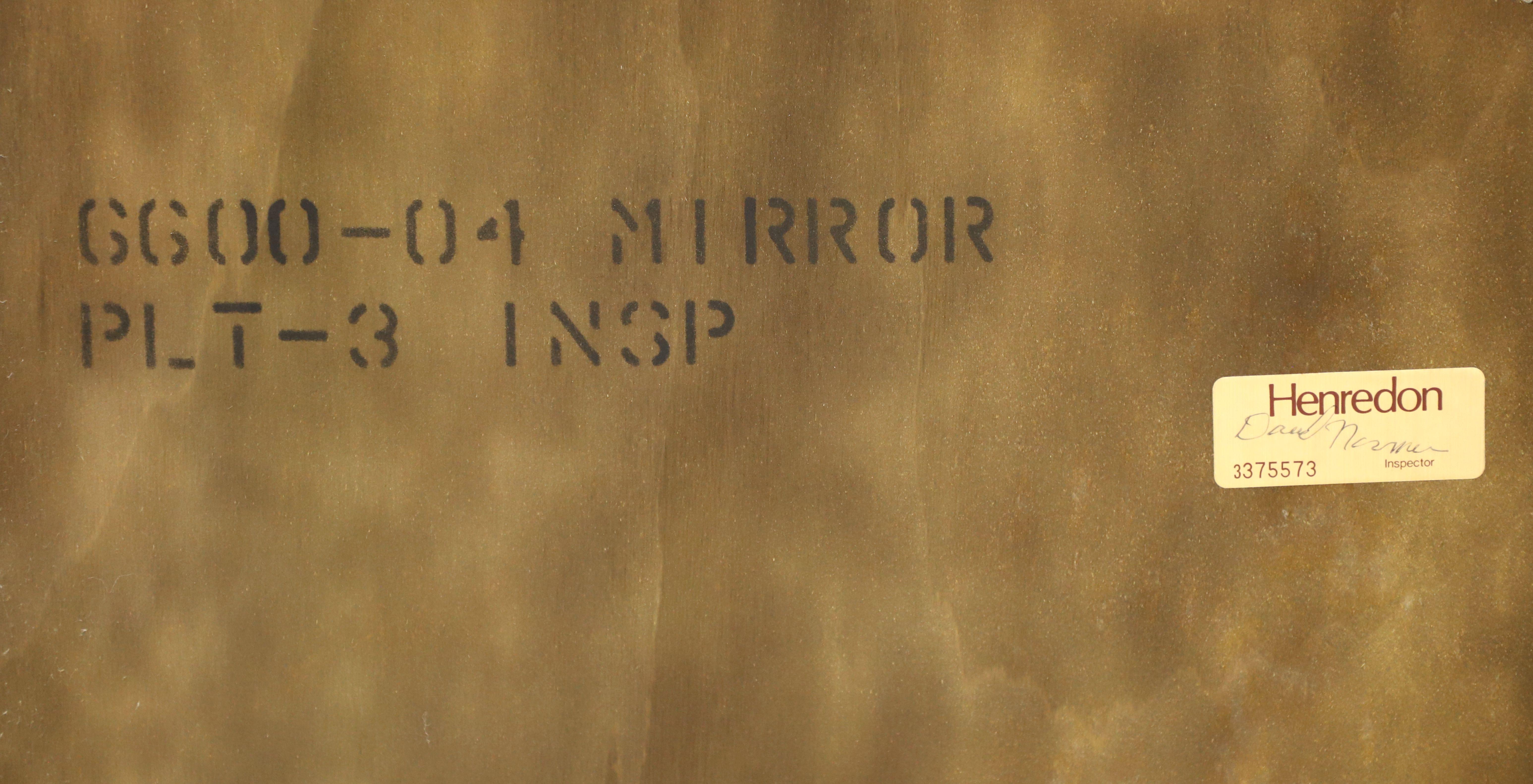 Henredon Mahogany French Country Louis XV Wall Mirror For Sale 3