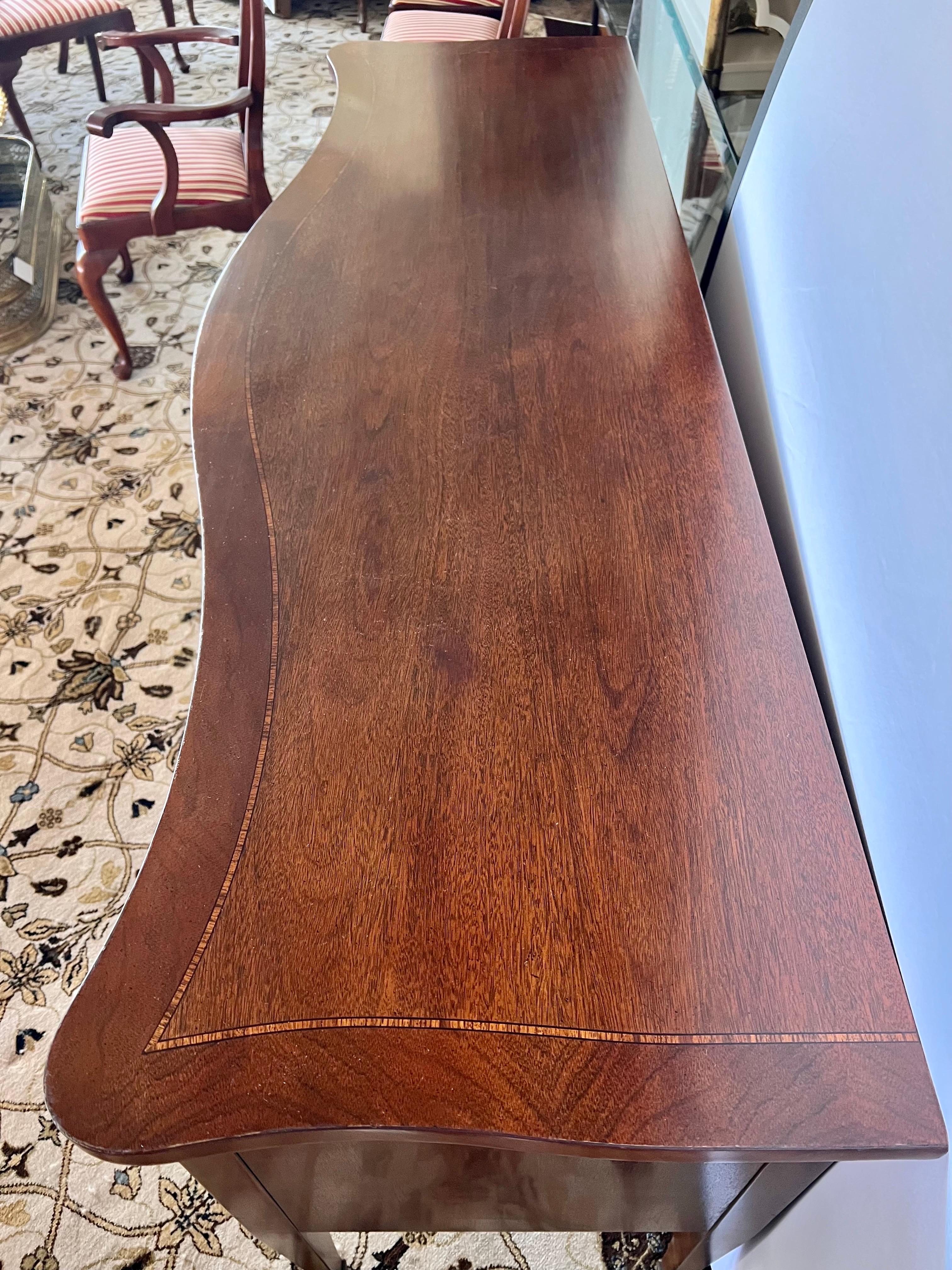 20th Century Henredon Mahogany Inlay Sideboard Buffet Credenza