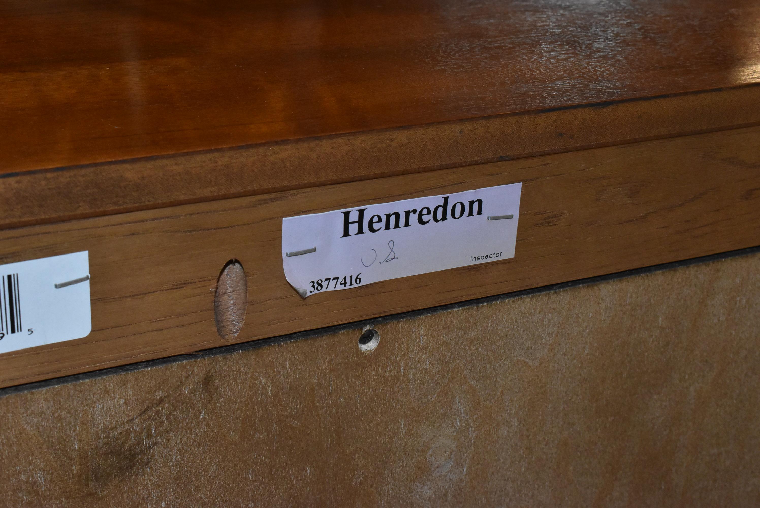 Modern Henredon Mahogany Lighted Display Cabinet