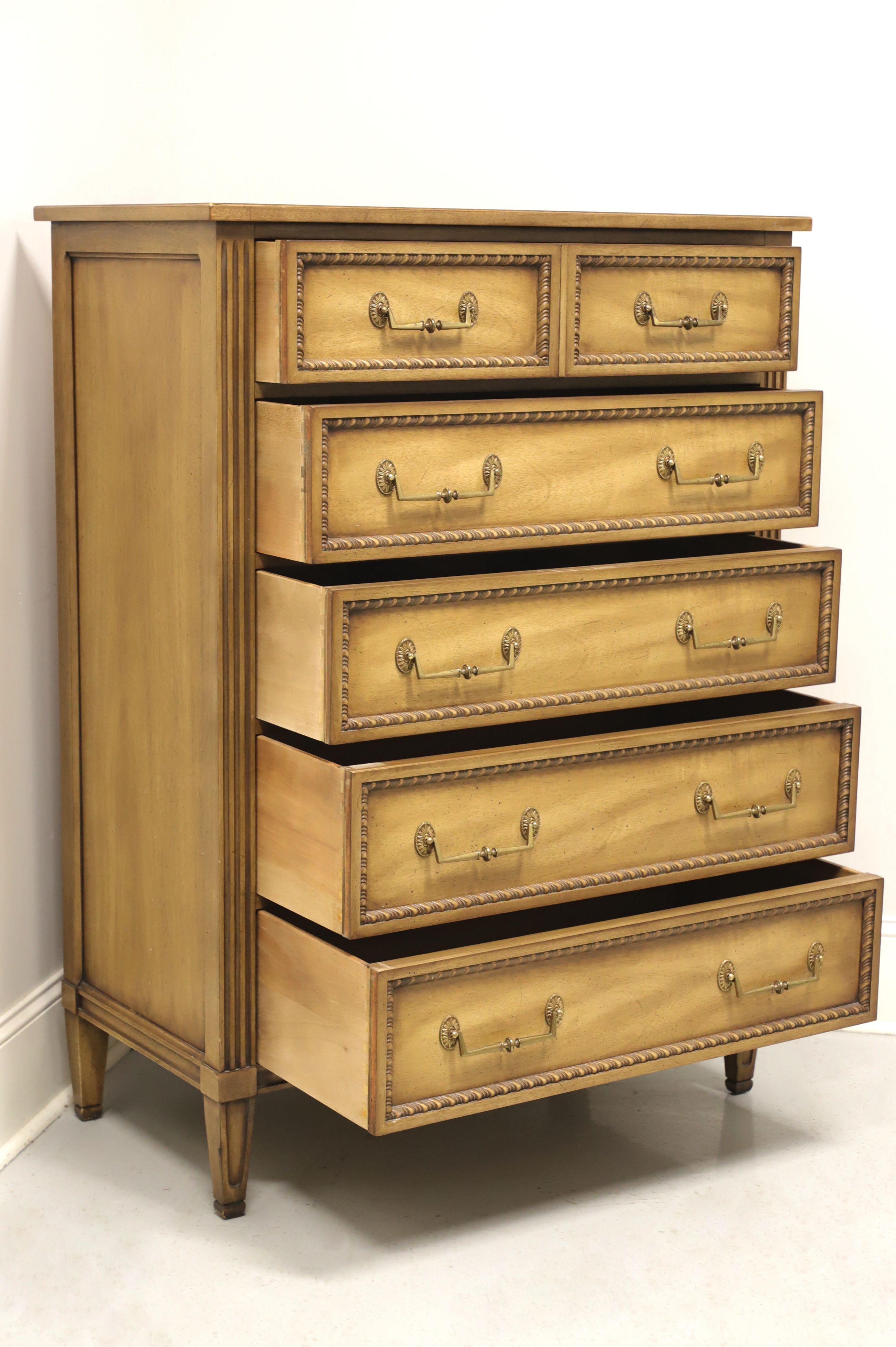 HENREDON Mid 20th Century French Louis XVI Style Chest of Drawers 1