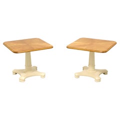 Vintage HENREDON Mid 20th Century Neoclassical Coffee Cocktail Tables - Pair