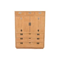 Henredon Mid-Century Hollywood Regency Armoire Dresser, Circa 1970s