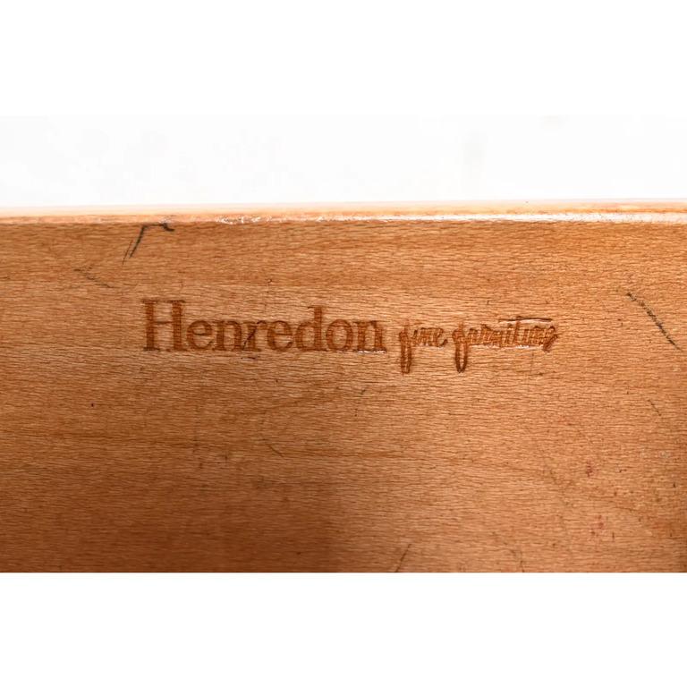 Henredon Mid-Century Hollywood Regency Chinoiserie Bedside Chests, Refinished For Sale 5