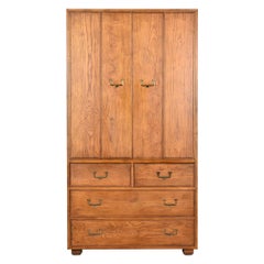 Comò Armoire in Oak di Henredon, metà del secolo scorso, CIRCA ANNI 70