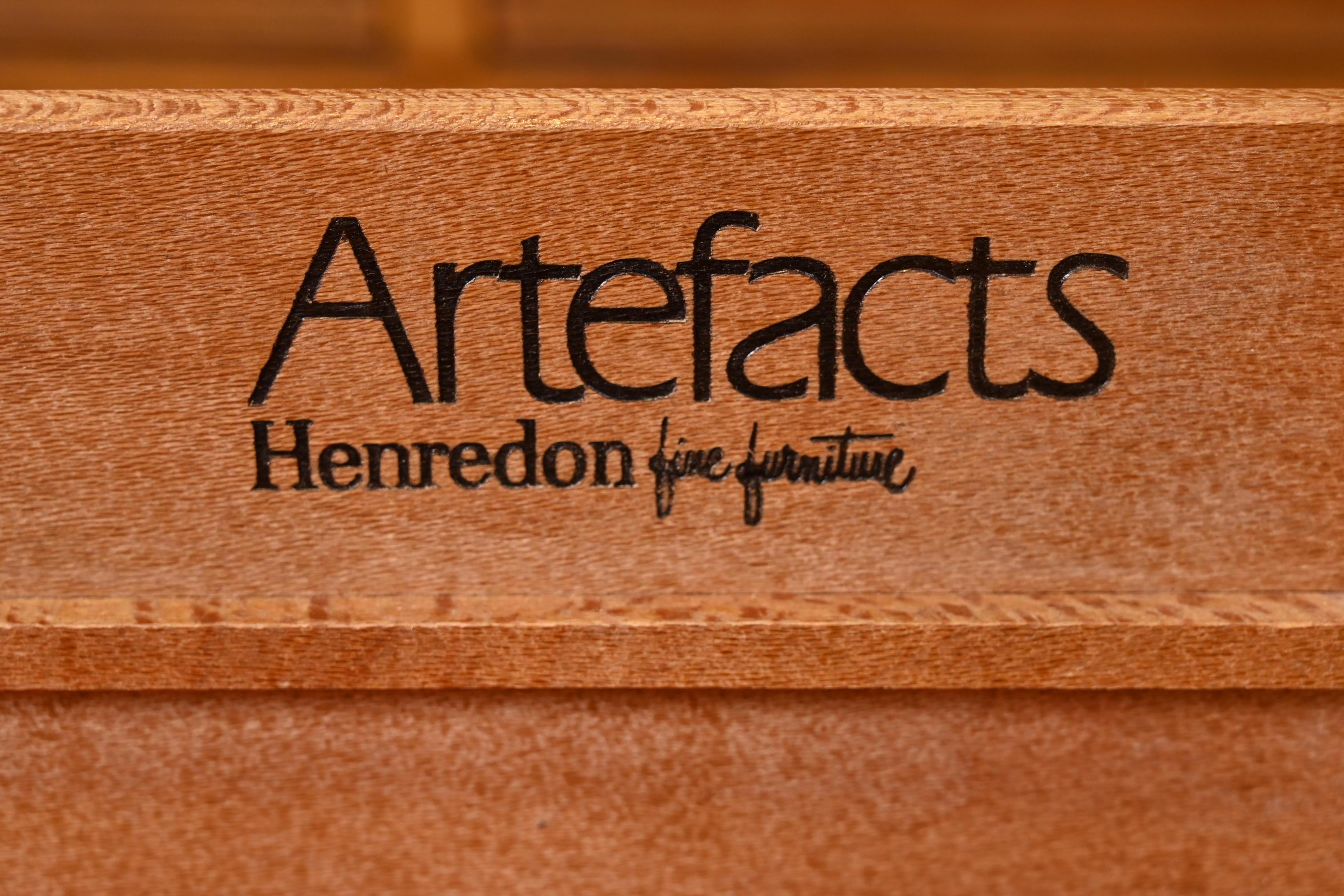 Henredon Mid-Century Modern Campaign Oak Dresser, Circa 1970s 6