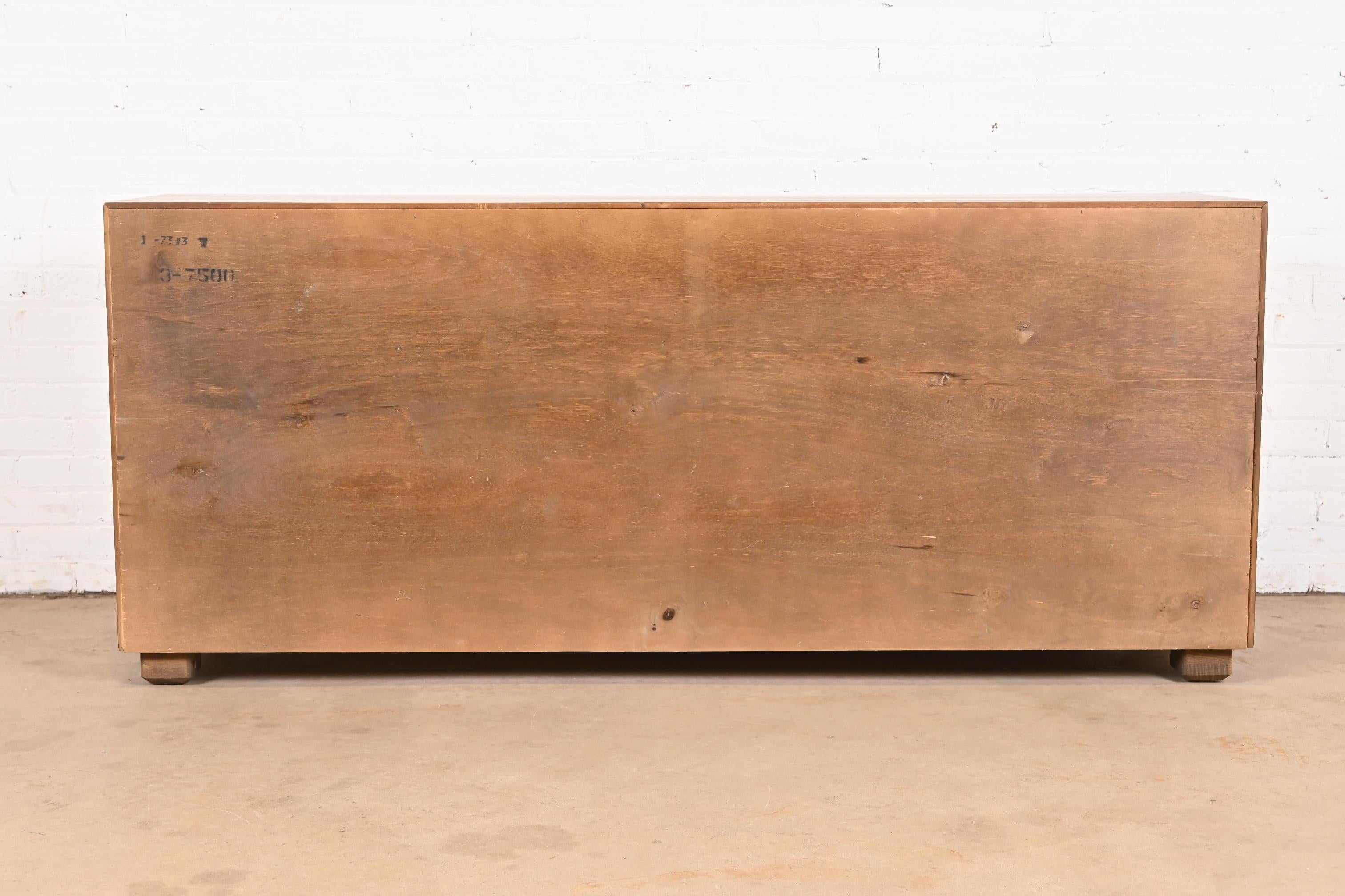 Henredon Mid-Century Modern Campaign Oak Dresser, Circa 1970s 9