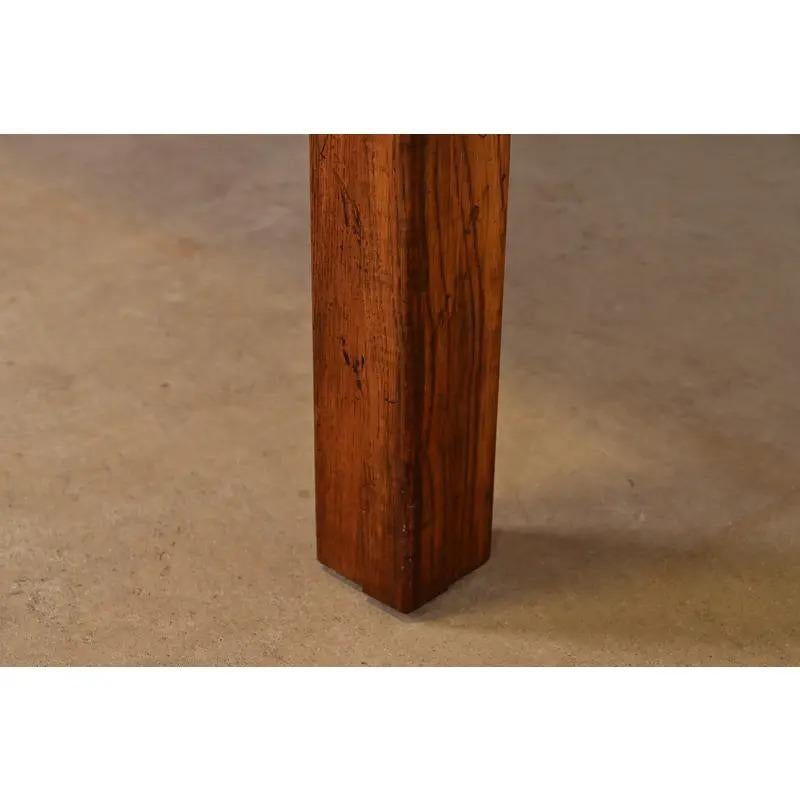 Mesa de comedor extensible Henredon, moderna de mediados de siglo, de roble y espejos, circa años 70 en venta 1