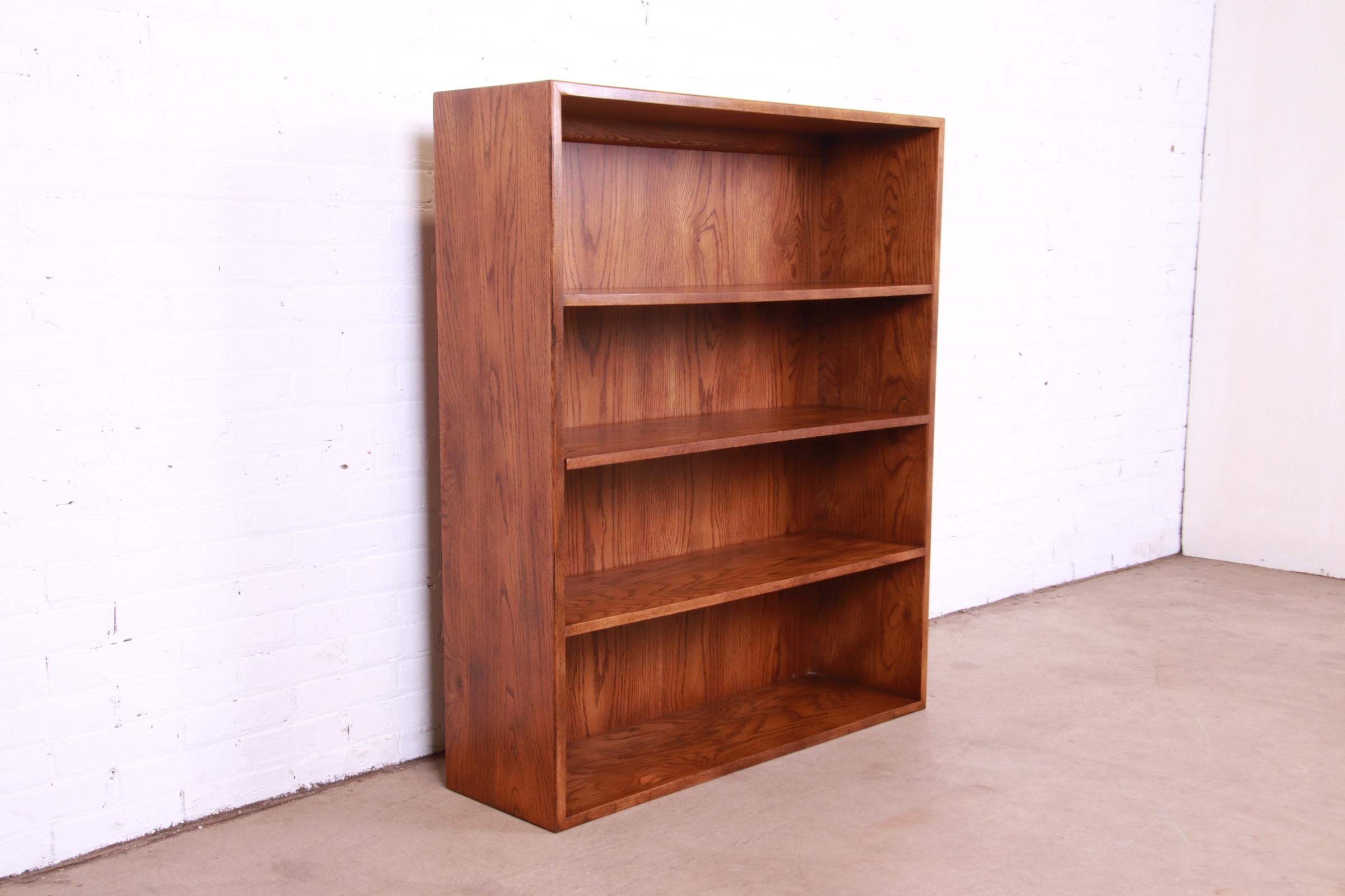 Henredon Mid-Century Modern Oak Bookcase 1