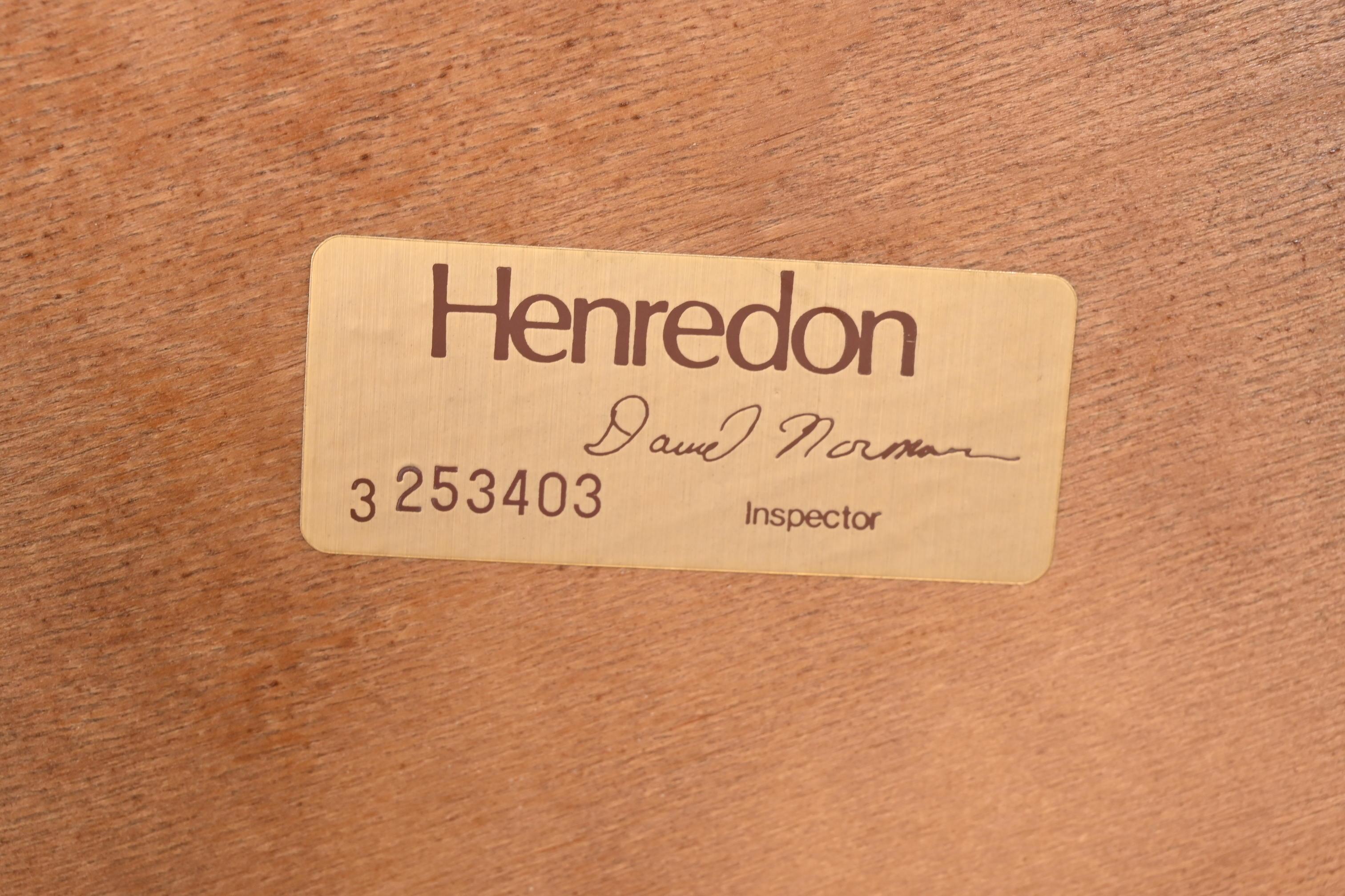 Tête de lit Queen en frêne sculpté moderne du milieu du siècle, Henredon, vers 1970 en vente 3