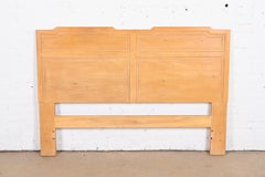 Henredon Mid-Century Modern Sculpted Ash Queen Size Headboard, circa 1970s