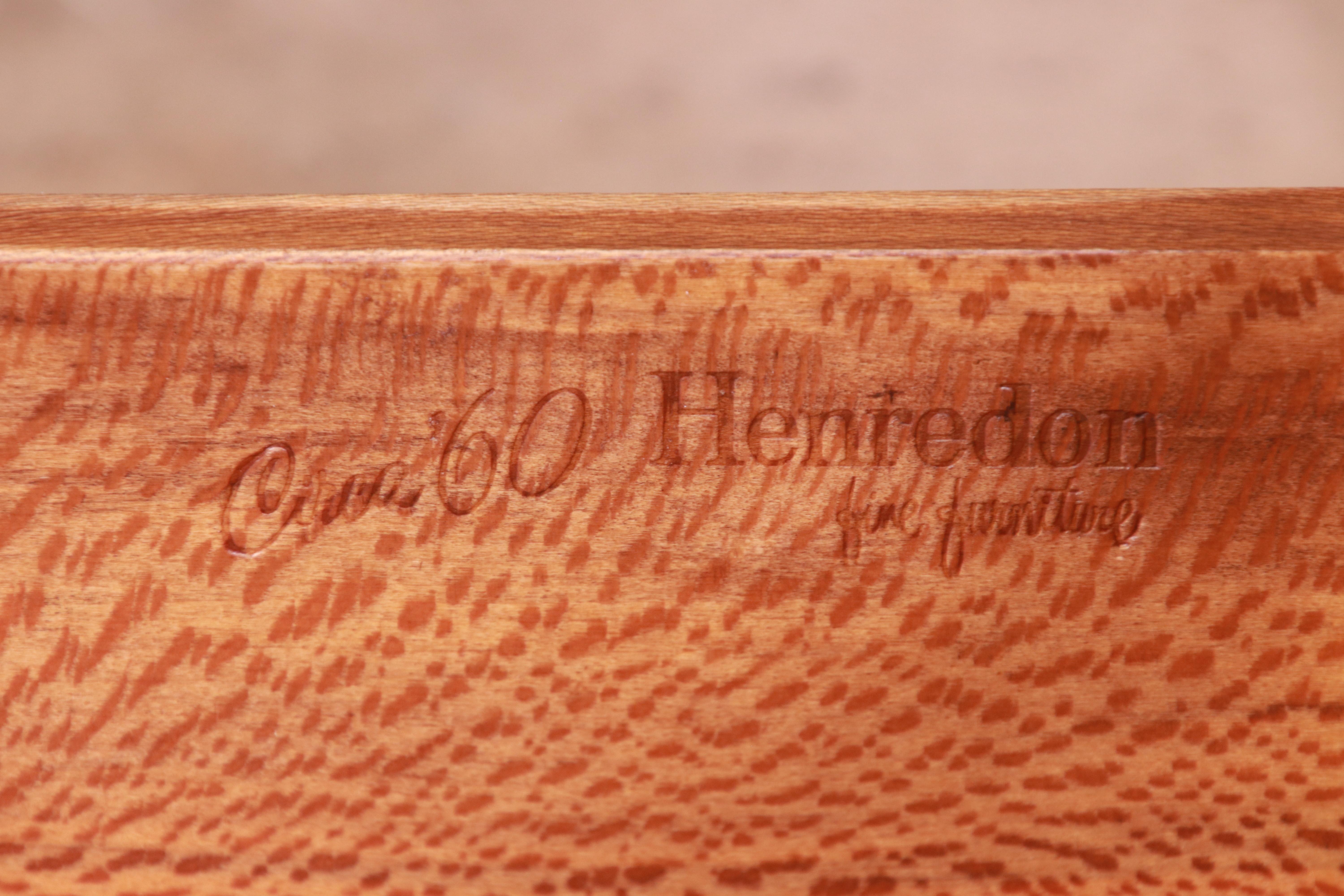 Henredon Mid-Century Modern Walnut Dresser or Credenza, Newly Refinished 6