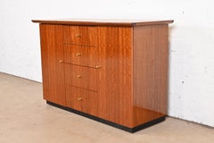 Meuble de bar moderne de style Empire français Henredon en bois d'exotique brésilien