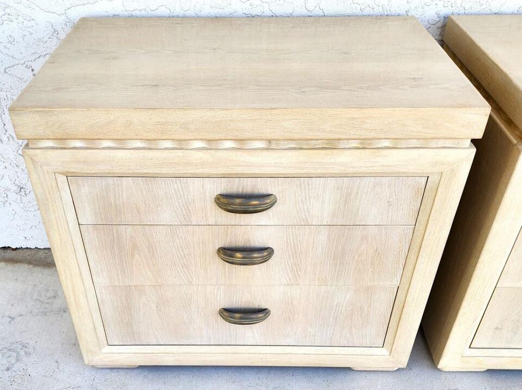Henredon Nightstands Bedside Chests Pair In Good Condition For Sale In Lake Worth, FL