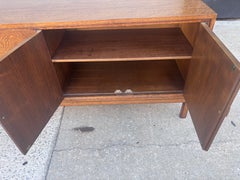Henredon Oak Cabinet, Mid-Century Design, Brass Knobs, 1963