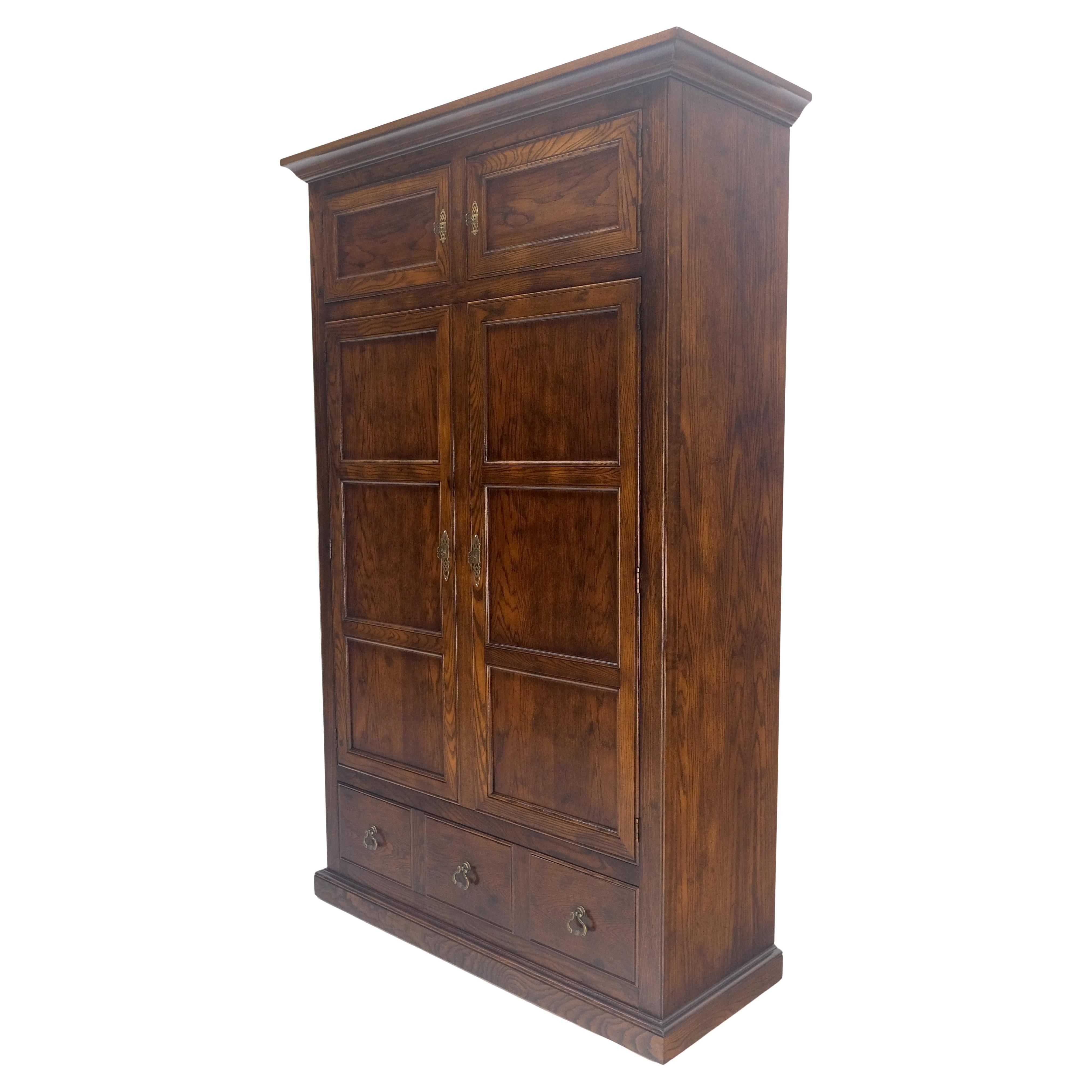 Henredon Oak Armadio da stiro con cassettiera, molto capiente MINT 