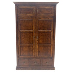 Henredon Oak Linen Press Cupboard Chest of Drawers Armoire Lots of Storage MINT