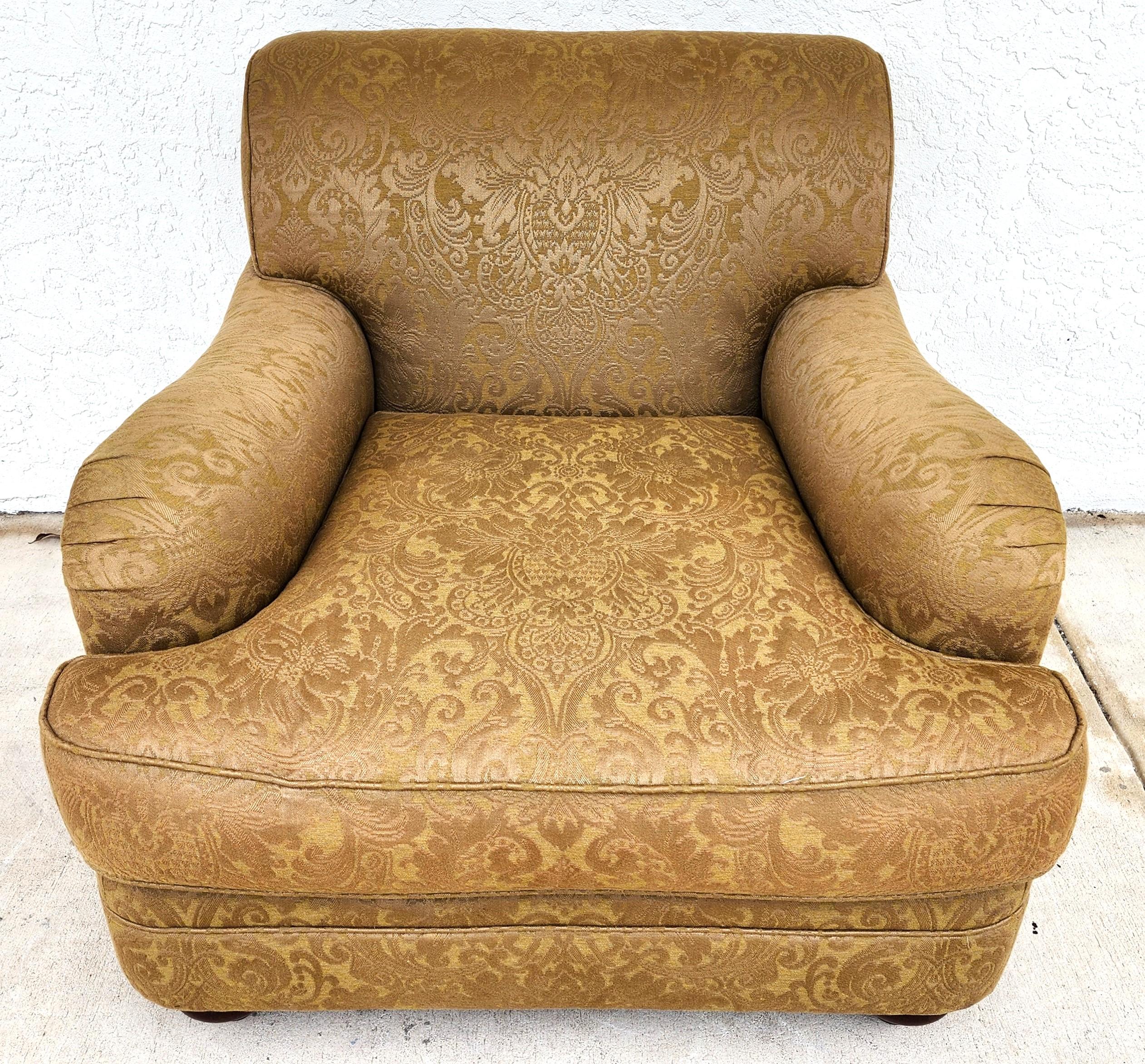 Cotton Henredon Oversized Lounge Chair