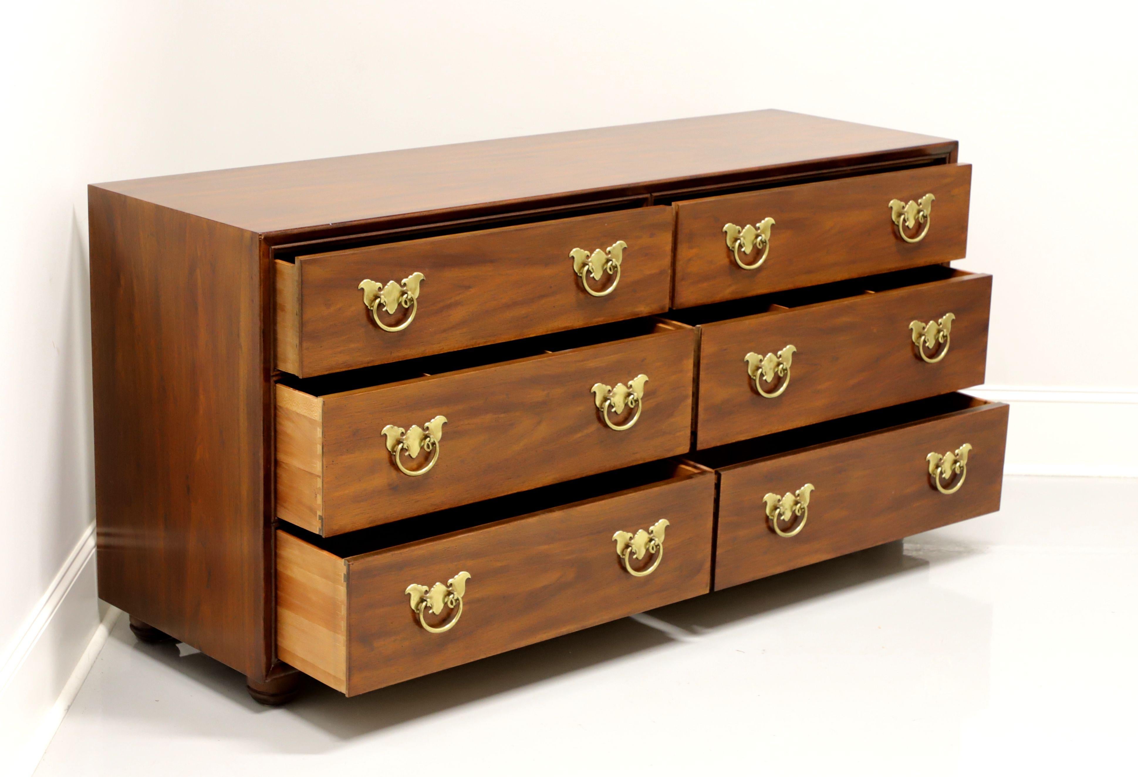 American Henredon Pan Asian Six Drawer Double Dresser