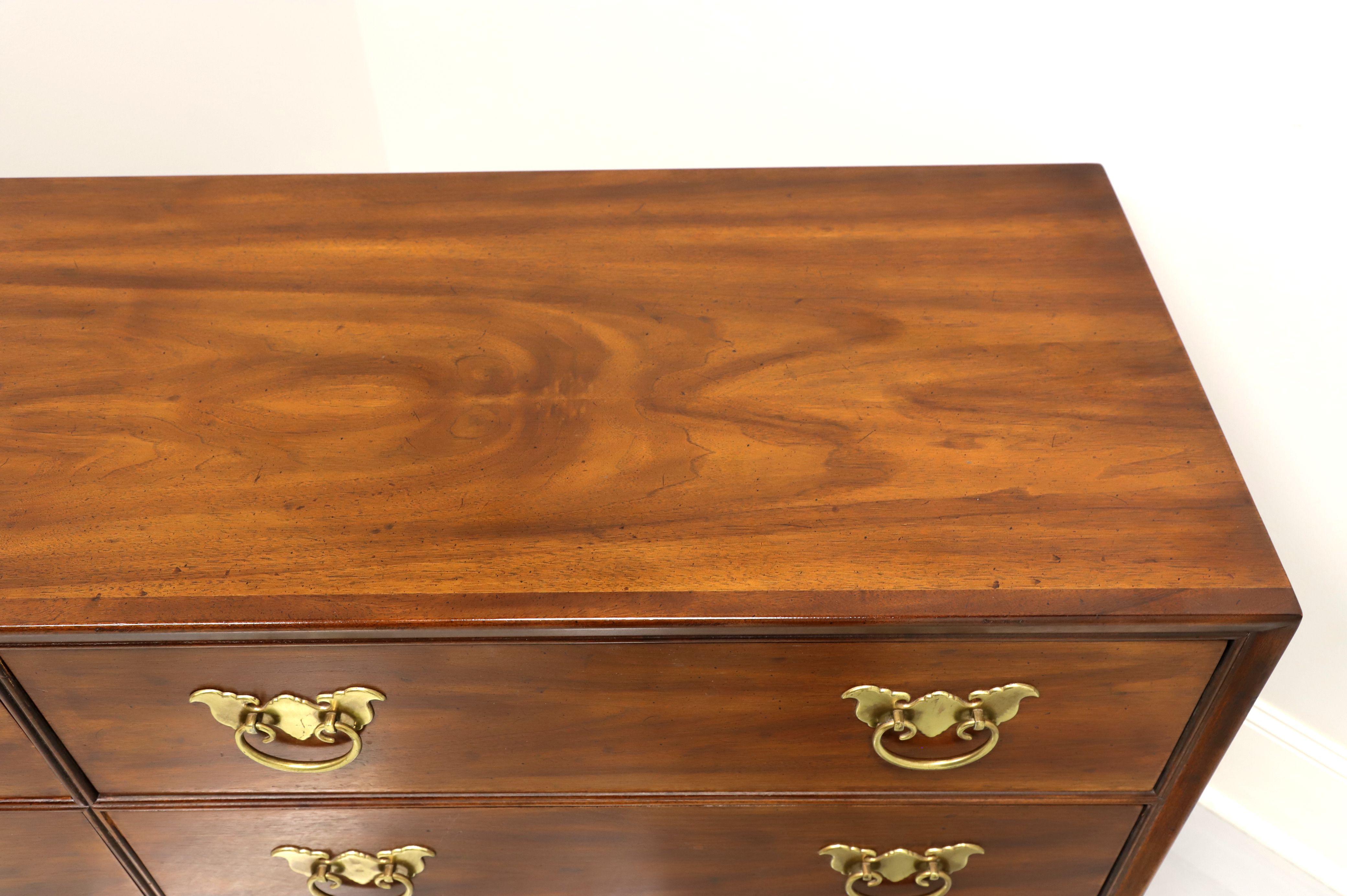 20th Century Henredon Pan Asian Six Drawer Double Dresser